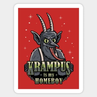 Krampus Is My Homeboy Sticker